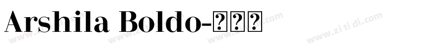 Arshila Boldo字体转换